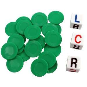  LCR   Left Center Right   Family Dice Game   GREEN Toys & Games