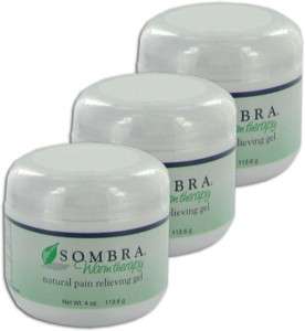 Sombra Warm Pain Relieving Gel   4 oz (3 Pack)  