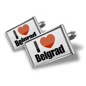  Cufflinks I Love Belgrade region: Serbia   Hand Made 