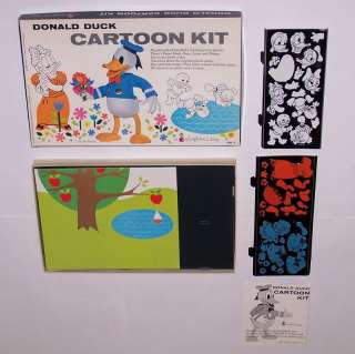 Donald Duck Cartoon Kit Colorforms Set 1960 Disney  