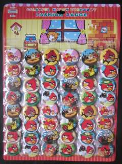Lovely angry bird badge mini pins 48pcs one lot  