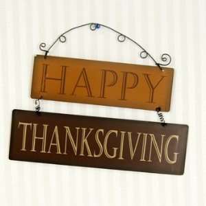 Wholesale Metal Hanging Sign (Happy Thanksgiving) Only $5.95 Each