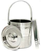 FORUM Collection Stainless Steel Ice Bucket w/ Tong  