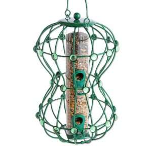   lb Hourglass Bird Feeder   Green; Squirrel Free: Everything Else