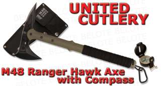   Ranger Hawk Tactical Tomahawk w/ Sheath & Compass UC2836 NEW  