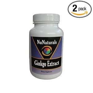  NuNaturals Ginkgo Biloba, 120 Capsules (Pack of 2) Health 