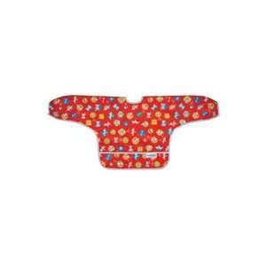  Bumkins Sleeved Bib   Red Puppies Baby