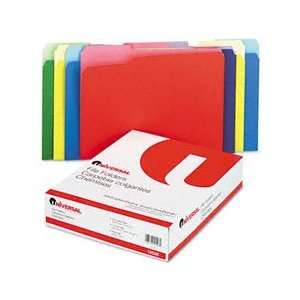  Universal® Colored File Folders With Top Tabs
