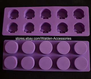 Silicone SKULL Cake Chocolate Soap Jelly Ice Cookie Mold Mould Pan 