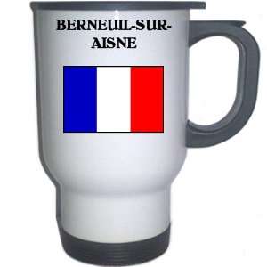  France   BERNEUIL SUR AISNE White Stainless Steel Mug 