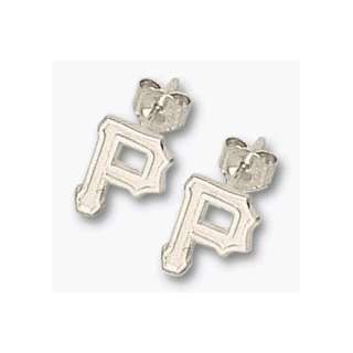  Sterling Silver PITTSBURGH PIRATES P 3/8 POST ERS 