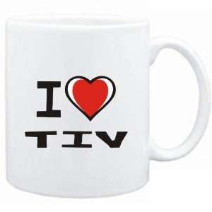 Mug White I love Tiv  Languages 