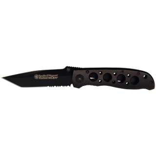 ExtremeOps Linerlock Black. 4 1/8 closed. Black titanium 