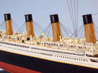 Titanic 50 Limited Ocean Liner Model Wooden Ship  