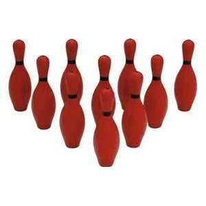  Colored Bowling Pin Set (Red)