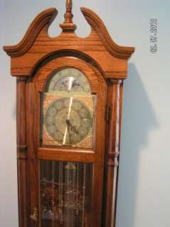 Ridgeway Grandfather Clock.Oak Excellent Condition  