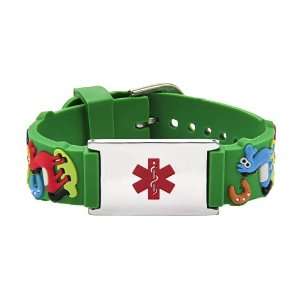   Childs Watch Band Pony   Green   Medical ID