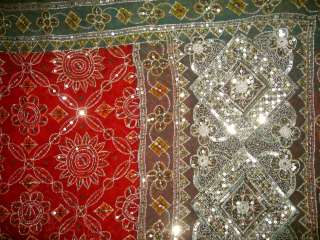 746 ornamental Antique Vintage Sari Saree ZARI EMBROIDERED XTRA HEAVY 