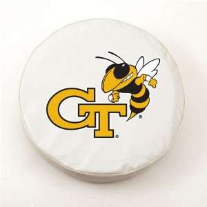 Georgia Tech Yellow Jackets Logo Tire Cover (White) A H2 Z:  