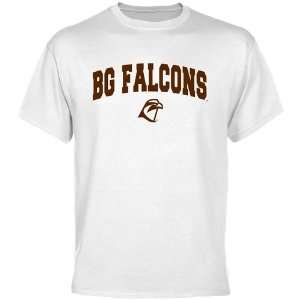  NCAA Bowling Green St. Falcons White Logo Arch T shirt 