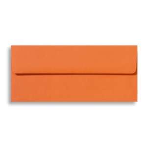  #10 Square Flap Envelopes (4 1/8 x 9 1/2)   Mandarin (50 