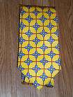 HOLLAND & SHERRY LONDON Yellow Tennis Racquets Suit Tie