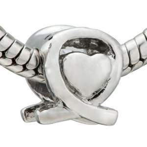   Ribbon Heart Beads   Pandora Chamilia Biagi Charm & Bead Compatible