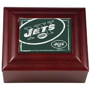    Sports NFL JETS Wood Keepsake Box/Mahogany: Sports & Outdoors