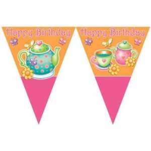  Tea For You Birthday 12 Foot Flag Banner: Toys & Games