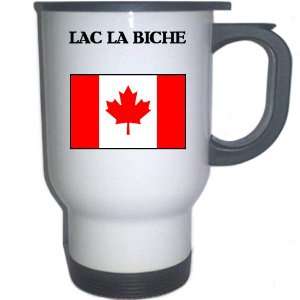  Canada   LAC LA BICHE White Stainless Steel Mug 