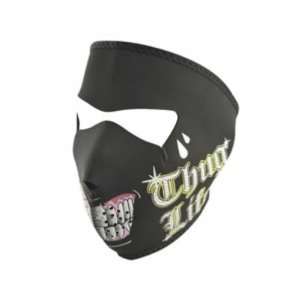  Neoprene Thug Life Design Full Face Mask: Sports 