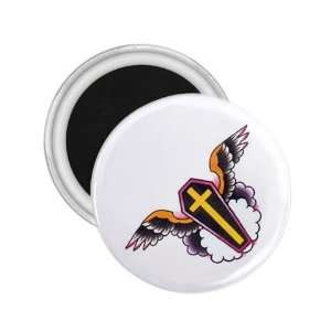  Tattoo Cross Angel Art Fridge Souvenir Magnet 2.25 Free 