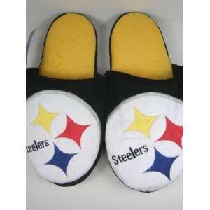   Steelers 2011 Big Logo Two Tone Hard Sole Slippers: Sports & Outdoors