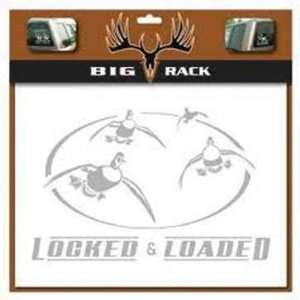 Big Rack Ducks, Locked & Loaded 12 Inch Decal  Sports 