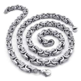 Mens Silver Stainless Steel Necklace Bracelet Chain  