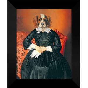  Thierry Poncelet FRAMED Art 15x18 Ancestral Canine II 