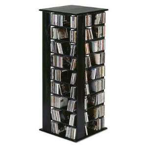  Media Rack   Spinner 1260 (Black) (56.5 H x 22.4 W x 22 