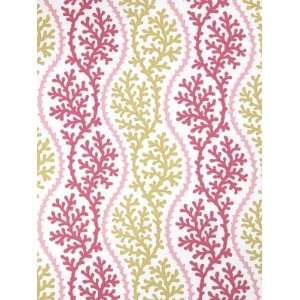  Fabricut Fbc 1876402 Thetis Coral   Pink Coral Fabric 