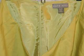 Very beautiful. Nice fabric. Kate Hill Lime Green Linen Size 12 Skirt 