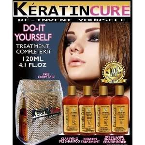 Keratin Brazilian Kit Keratin Cure GOLD & HONEY BIO COMPLETE 4 PIECE 
