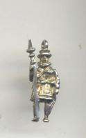 Vintage silver ENGLISH BEEFEATER GUARD charm 3 D ENGLAND  