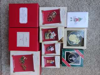 Lot of 10 Hallmark Ornament in Boxes 1984   2008  