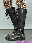 More Like Punk Rock Emo Gothic Black knee high boots EUR 34 44    