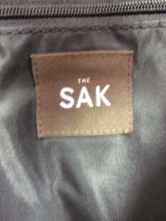 THE SAK Black Knit Beige Trim Shoulder Bag Handbag  