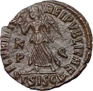 VALENTINIAN I 364AD Genuine Authentic Ancient Roman Coin ANGEL VICTORY 