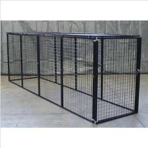   Bronze Series 4x12x6 foot Kennel with Top Panels: Sports & Outdoors