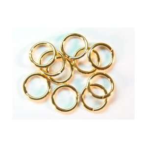   8mm Gold Plated Closed Jump Ring   Pack Of 10: Arts, Crafts & Sewing