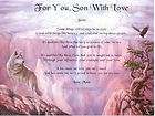 SON Poem Prayer Wolf Eagle Print Personalized Name