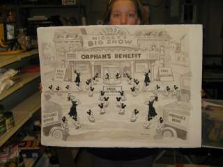   Orphans Benefit cartoon cel Patrick Block original art 2010 Disney