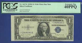 1935G $1 *STAR* / *MOTTO* SCARCE BEAUTIFUL Silver Certificate  